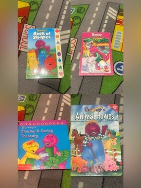 4 Barney and friends books